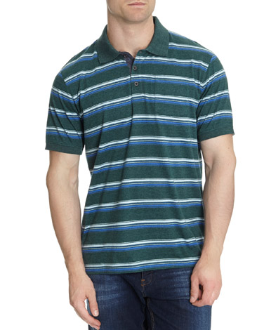 Stripe Peached Polo Shirt